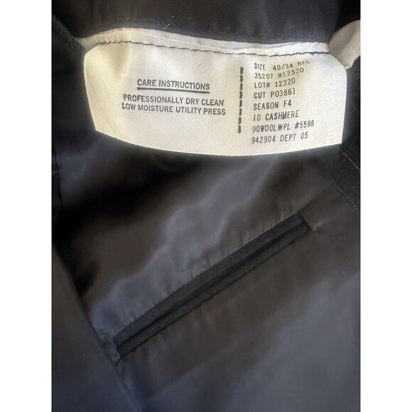 Polo Ralph Lauren Wool Cashmere Pinstriped Blazer Suit Jacket Size 40 H14378 - Picture 8 of 16